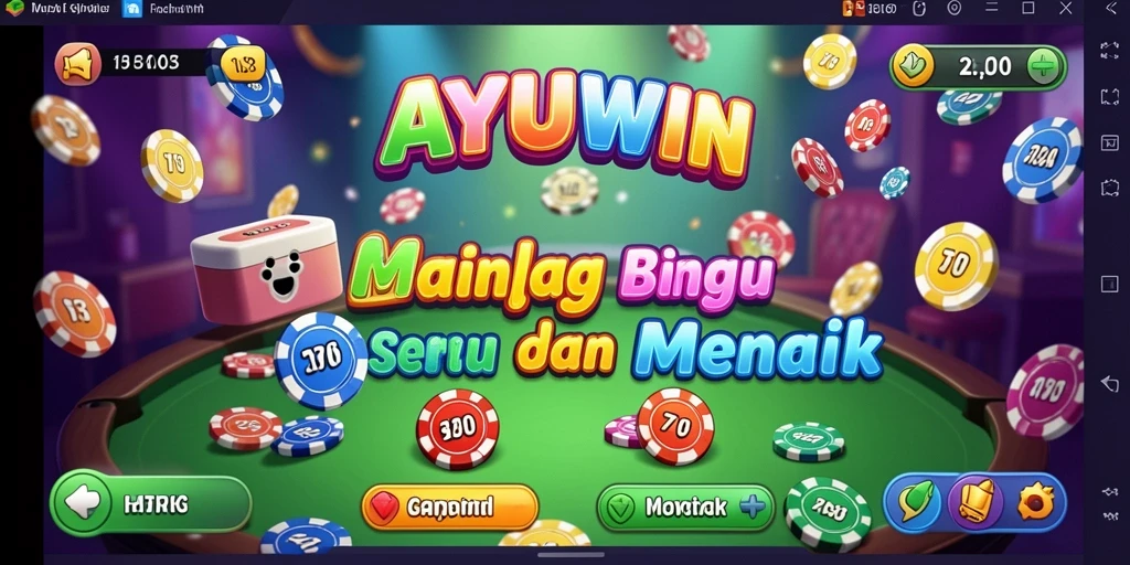 Tampilan gameplay Bingo dari AYUWIN yang menarik dan interaktif.