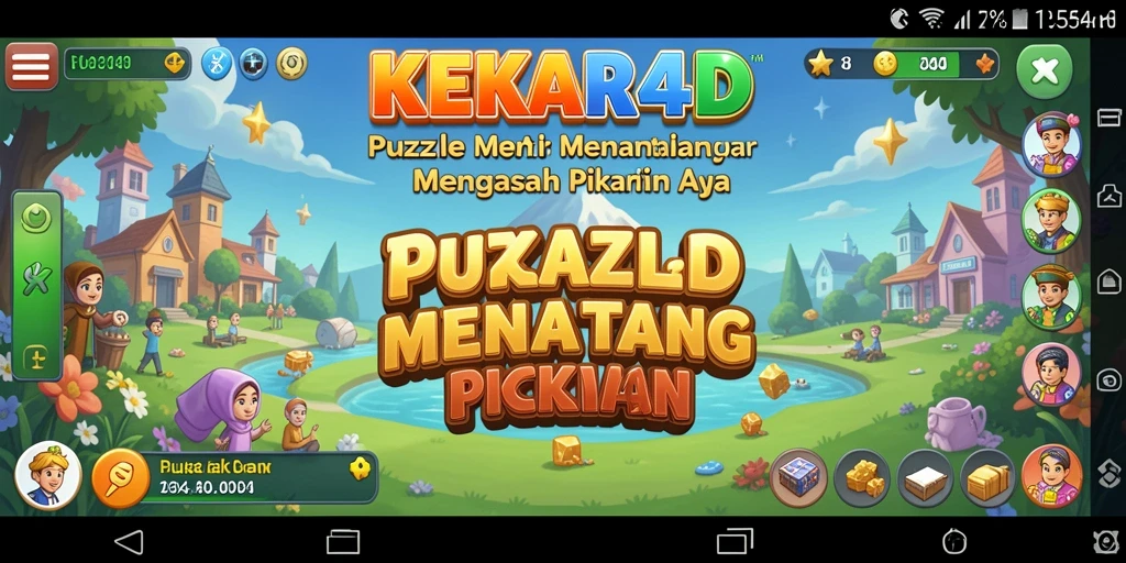 Tangkapan layar menunjukkan gameplay menantang dalam KEKAR4D.