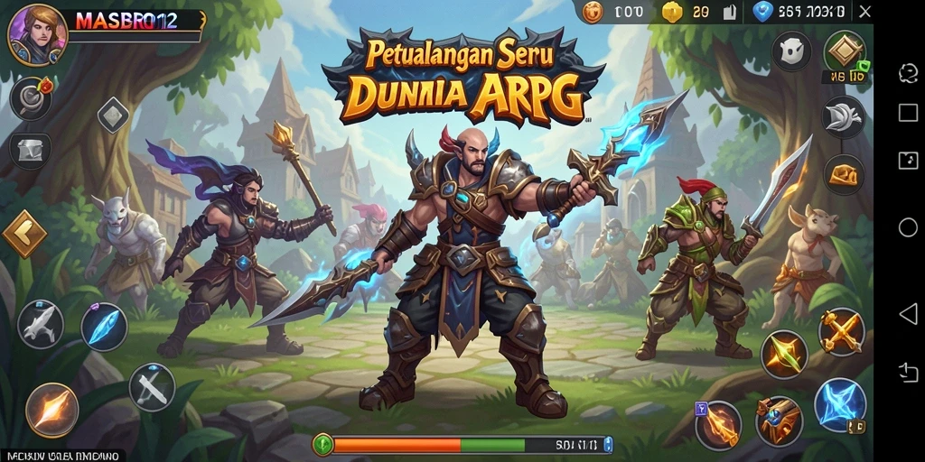 Tangkapan layar gameplay seru dalam petualangan ARPG.