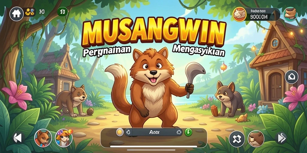 Tampilan gameplay seru dan penuh warna dari MUSANGWIN.