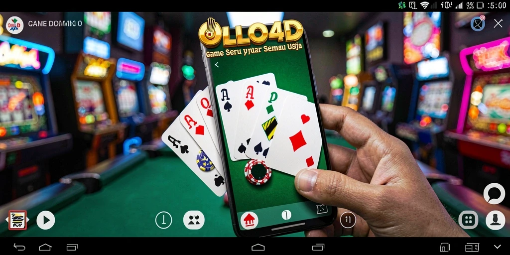 Gameplay seru domino dalam OLLO4D dengan pemain dari berbagai penjuru.