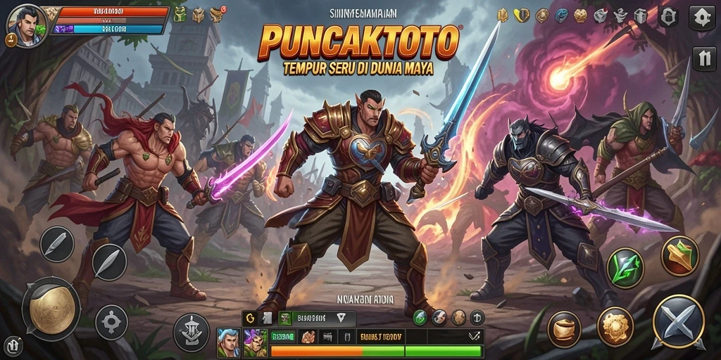 Gameplay seru PUNCAKTOTO dengan desain grafis yang menawan.