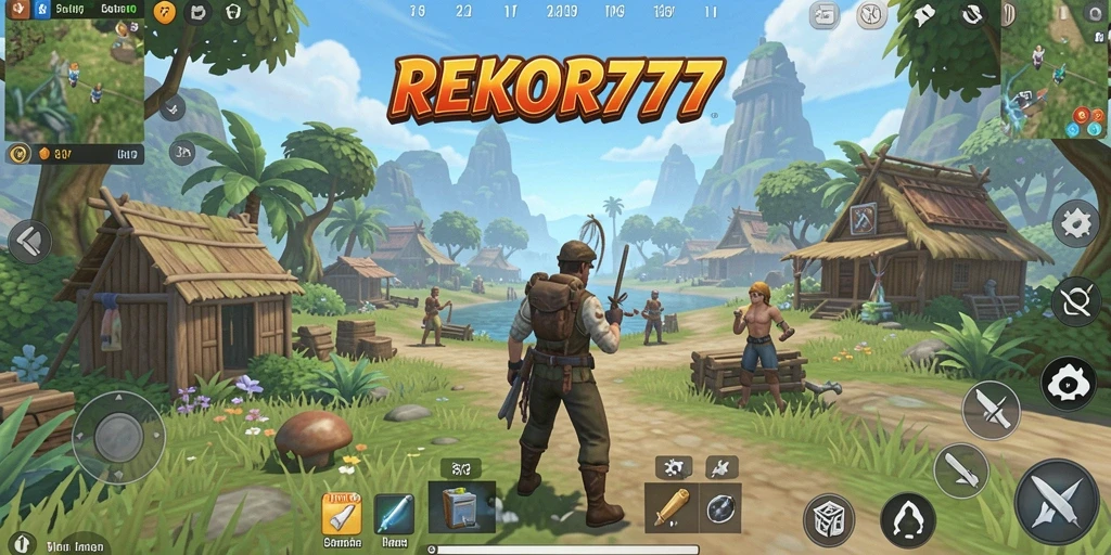 Tangkapan layar gameplay <strong>REKOR777</strong> menunjukkan petualangan mendebarkan dalam dunia terbuka.