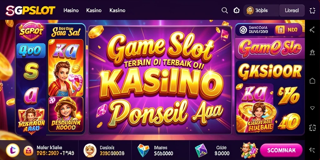Screenshot permainan SGPSLOT menunjukkan serunya bermain slot Kasino.