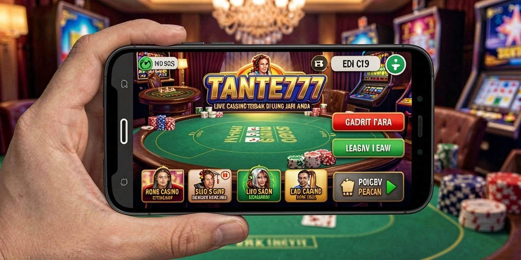Tampilan gameplay Live Casino yang mengasyikkan di TANTE777.