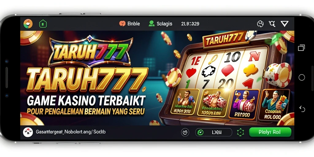 Tampilan utama TARUH777 dengan pengalaman bermain Kasino yang menarik.