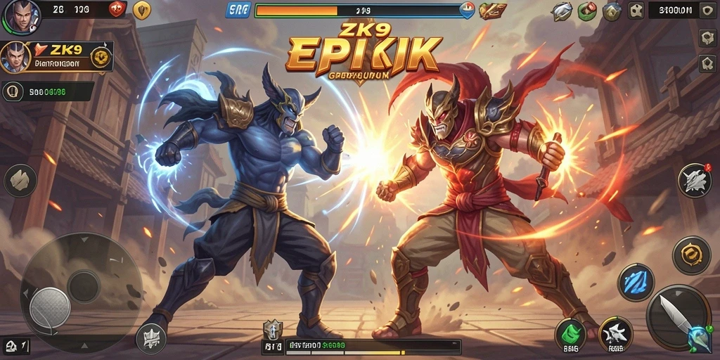 Gameplay seru di ZK9 dengan pertarungan yang mendebarkan.